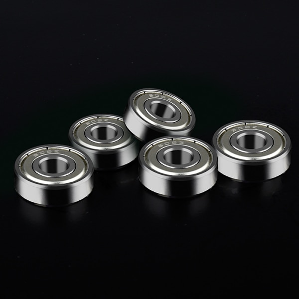 20 stk. 608 ZZ kuglelejer, 608ZZ metal dobbelt afskærmede miniature dybe riller skateboard 3D-printer kuglelejer (8 x 22 x 7 mm)