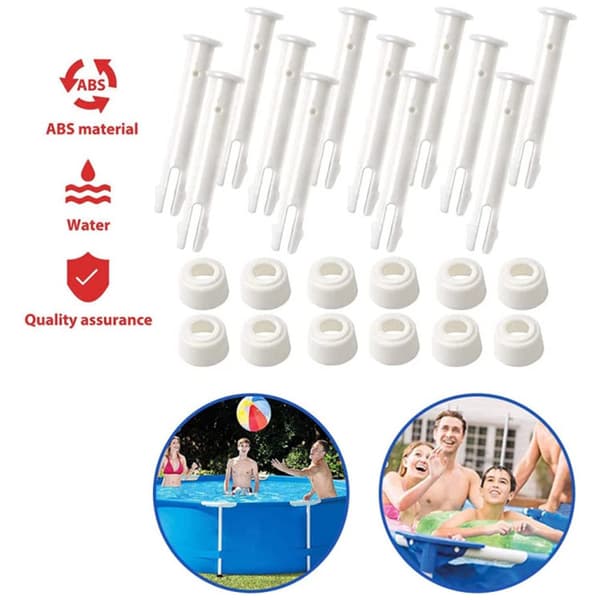 20 st simbassängsstift, ersättningsstift, plast simbassängsfogar,
