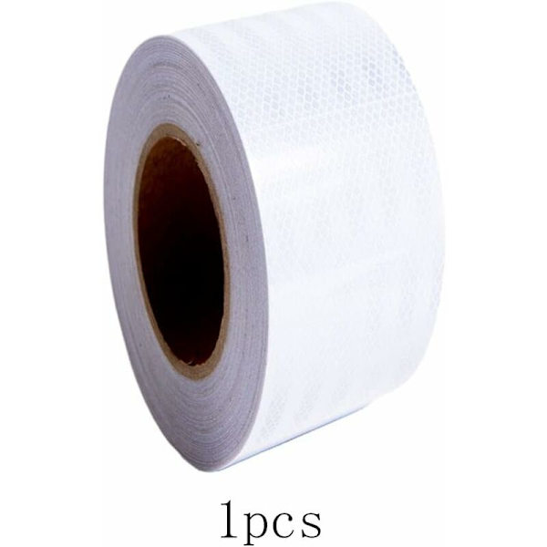 Heijastava teippi 1 kpl Heijastava varoitusteippi Itsekiinnittyvä heijastava teippi Itsekiinnittyvä heijastava teippi Varoitusteippi valkoinen 5cm x 9m tieliikenteen ajoneuvoihin