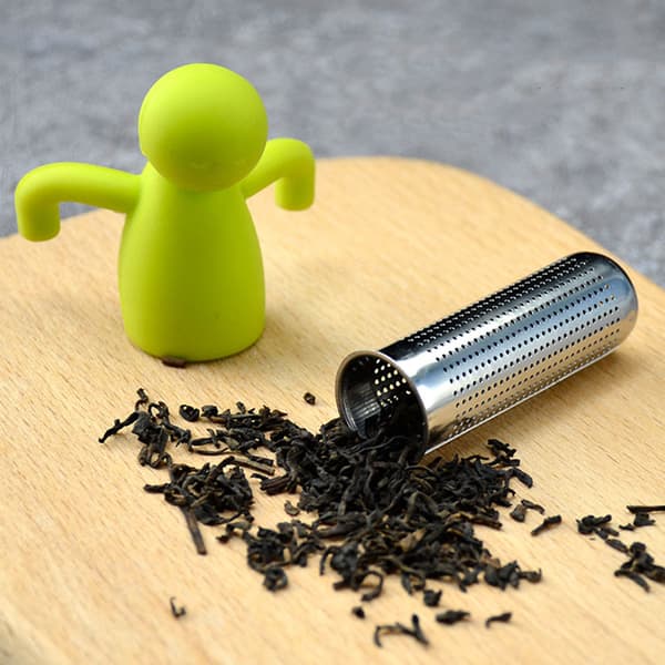 2 stk. teinfuser, tesi, stål tesi, hængende tefilter,
