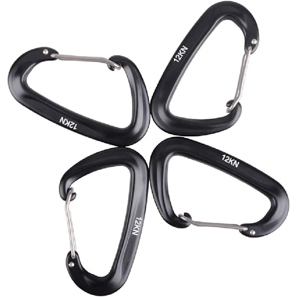 Nøglering Karabinhager 12kN Små Karabinhager Clips Multifunktionelle L