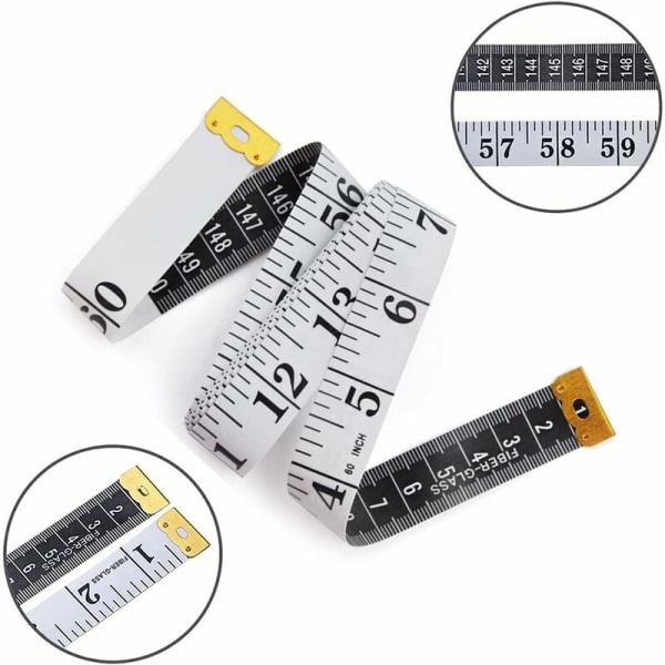 Double Sided Dressmaker Tape Measures,1.5m 60 Inch Tailor Dressmaker Fabric