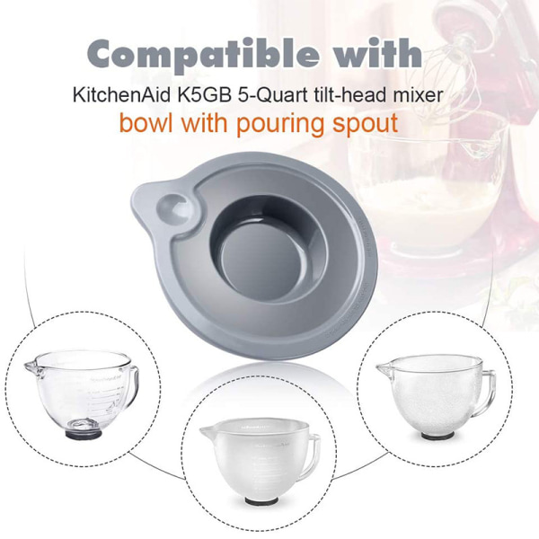 Tight-Sealing Lid forKitchen Aid K5GB 5Qt