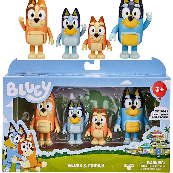 Bluey-hahmo 4-pakkaus