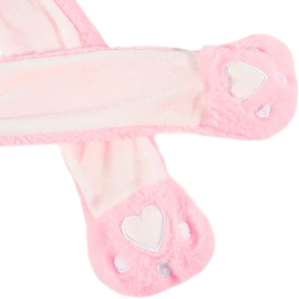 Børns bevægelige ører hat piger blød plys sød dyr hat kat pink 55