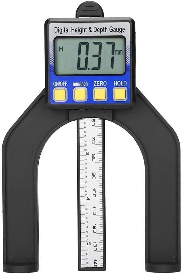 0-80mm digital precisionslinjal med magnetfötter