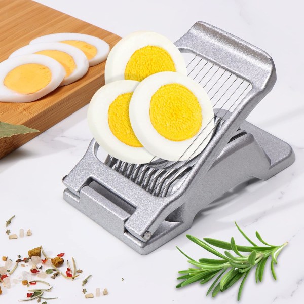 Äggskärare i rostfritt stål, diskmaskinssäker, äggdelare, potatisskärare, ägg