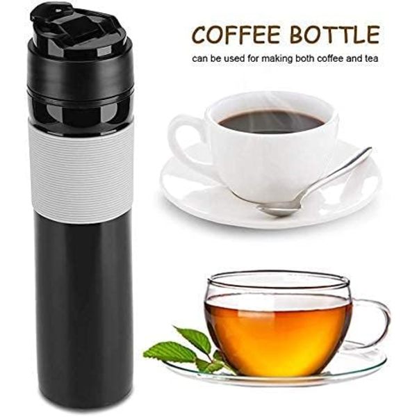Kaffe Press Flaska Fransk Press Te Kaffe Bryggare En Handed Öppen Dricka