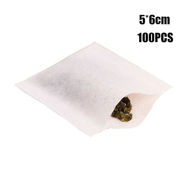 100 st tomma tepåsar filter lös filterpåse hälsosam non-woven tyg vit