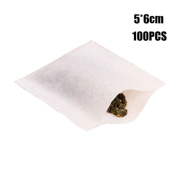 100stk Tomme teposer Filter Løs filterpose Sunt non-woven stoff Whit