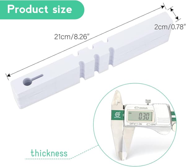 100-pack plastväxtträdsetiketter, 2 x 21 cm, för växtförpackning (vit)