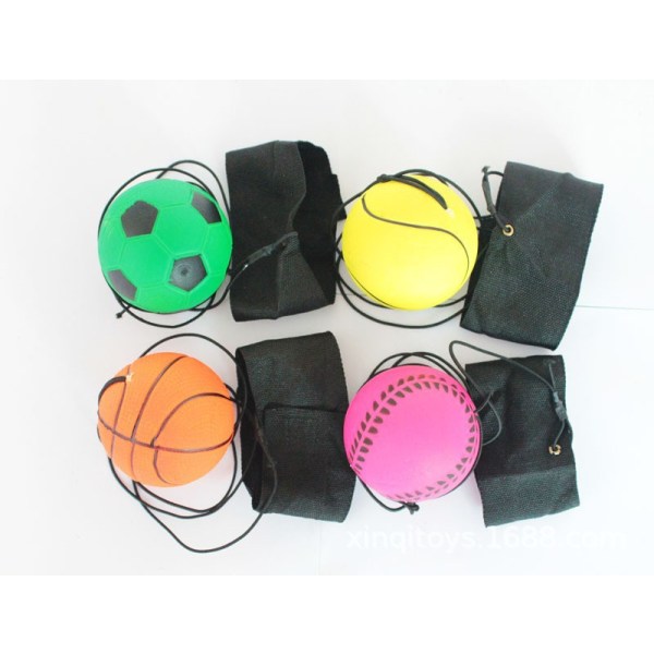 4 stykker håndledsreturbold Sportshåndledsbold Inkluderer basketball, baseball a