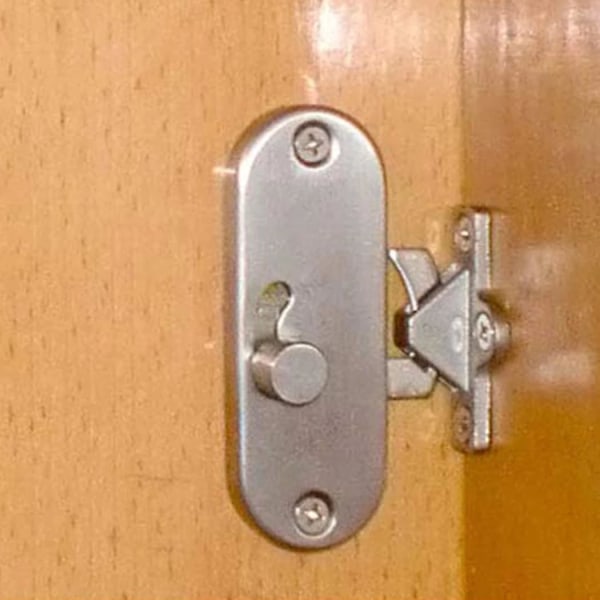 90° Rätvinklig Skjutdörrslås med Spänne Skjutdörrslås och Ladugårdsdörrspärr