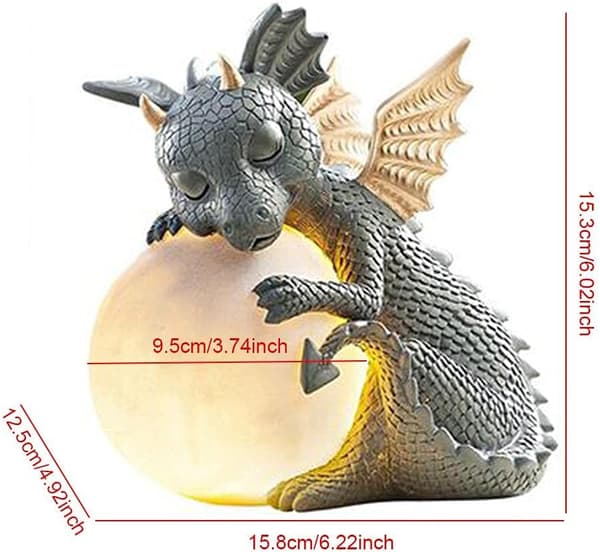Dinosaur-skulptur, hagedrage meditasjonsstatue-samling, C