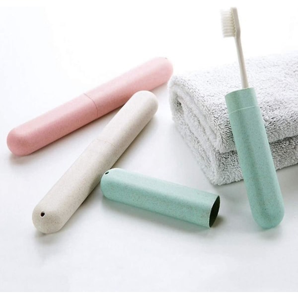 Case - 4-delat resevänlig bärbar tandborsthållare för Ho