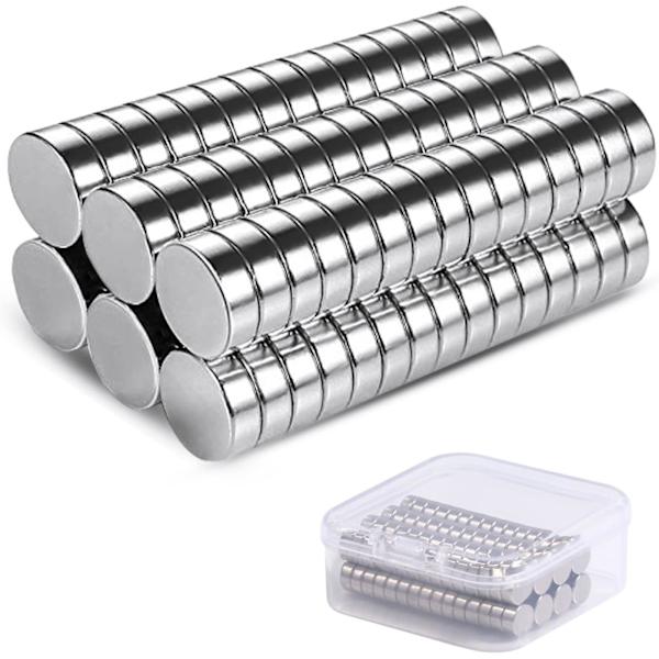 60 kpl pieniä jääkaappimagneetteja, 6 mm x 1 mm, pienet minijääkaappimagneetti vahva metalli
