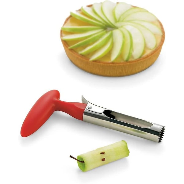 Apple Corer, Stainless Steel Kitchen Tool Fruit Core Remover