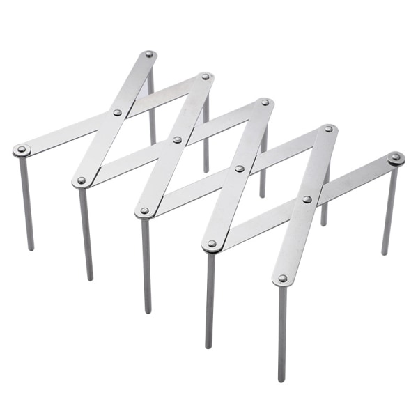 Rustfritt stål grillstativ (2 stk.), grillstativ for grill, grillstativ for ribbe