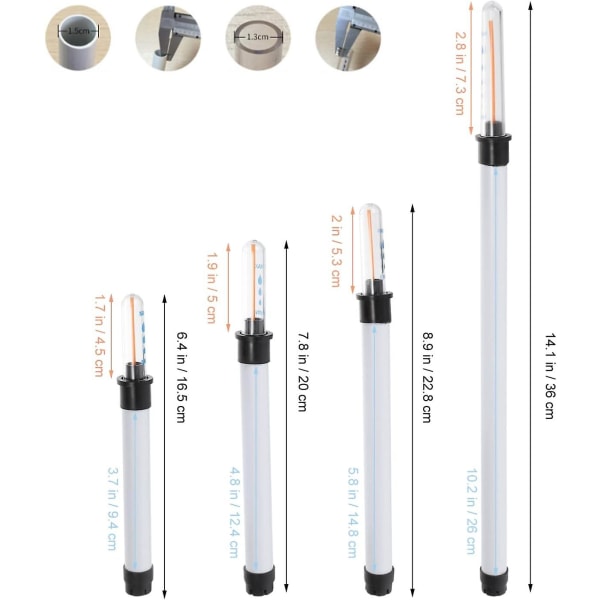 4 stk. Vandstandsindikator Vandstandsmåler Bøje Blomsterpot Vandmangel Påmindelse Flyder Vanddisplay Måler Vandmåler [Plantevandmåler]