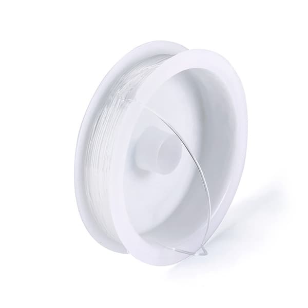 2-pak Transparent elastisk tråd til smykkefremstilling 0,6 mm