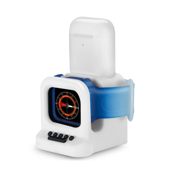 Langaton latausteline, 2-in-1 langaton laturin teline Apple Watchille ja