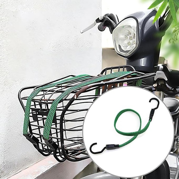 2 kpl Säädettävä joustava laajennin, kumijännityshihna, kumikiristin koukulla, matkatavarakiristin yhteensopiva autoihin, pyöräilyyn ja ulkoiluun