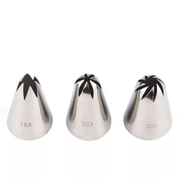 1M/2D/336 Öppen stjärnrörshuvud (3-pack)