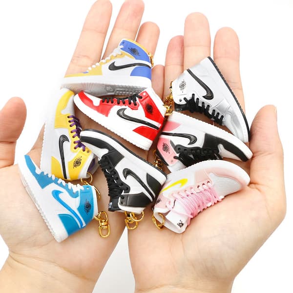 3d Mini Air Sneaker Keychain Aj Model Sko Nøglering Dreng Mænd