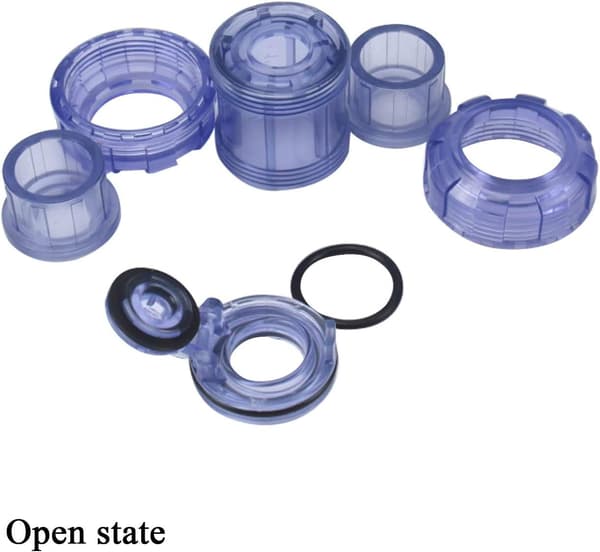 2 PVC backventil innerdiameter ventil avloppsventil anti-lukt simning