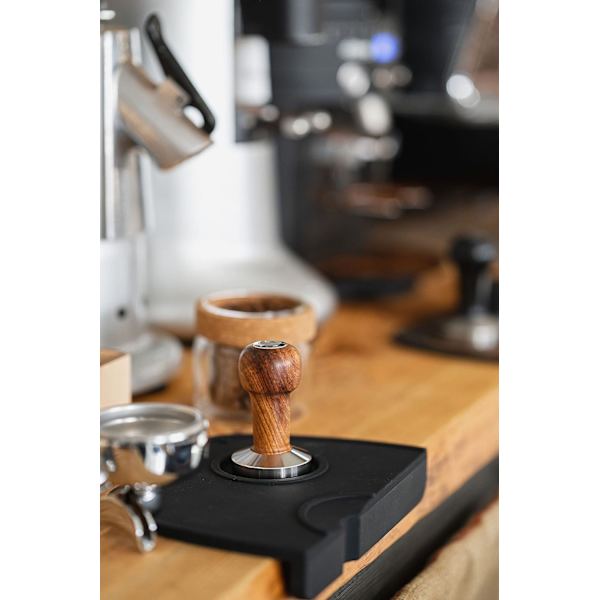Tamper Set 51 mm - Kaffeestößel aus Edelstahl und echtem Holzgriff