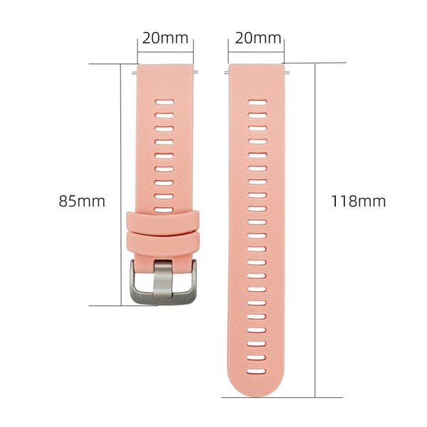 Rem til Garmin Forerunner 245 - Hvid 20 mm