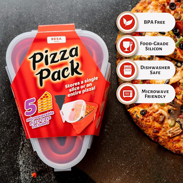Perfekt pizzaväska - återanvändbar pizzaburksbehållare