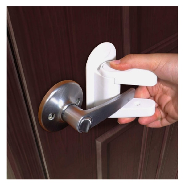 Improved child-resistant door lever locks (pack of 2) prevent small childre