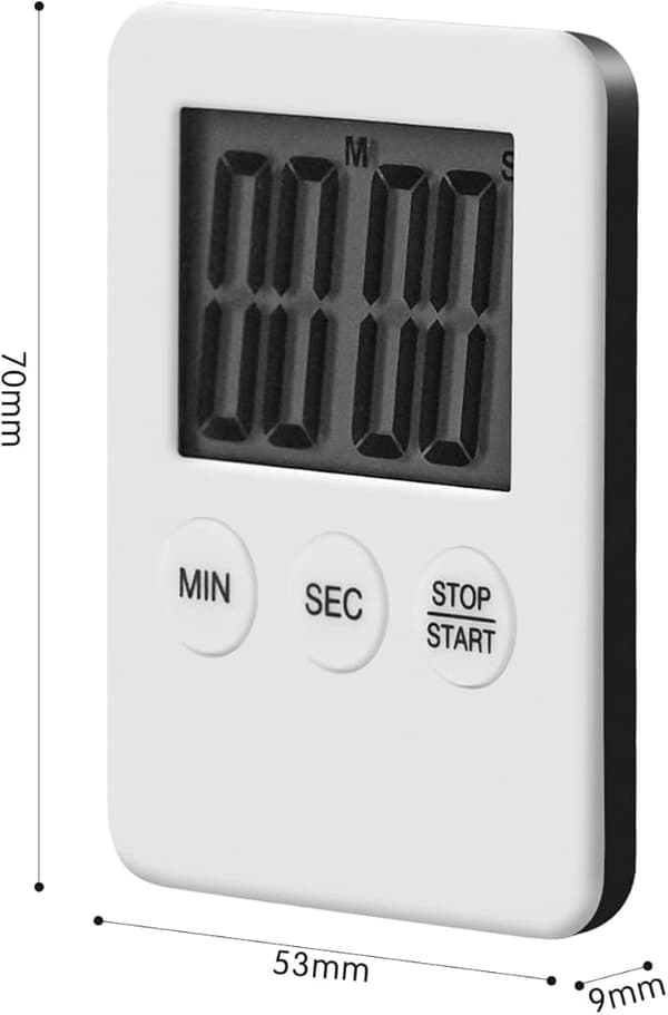 4 st Digital Kökstimer Mini Magnetisk LED Kökstimer Nedräkning kompatibel Matlagning, Lek, Träning.