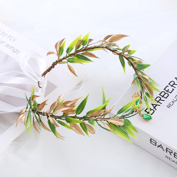 1 stk. Vintage Renaissance Fairy Flower Crown Tiara Cystal Hovedbånd
