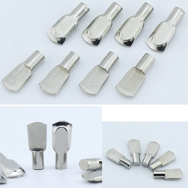 20 st metallhyllkonsol stift hyllkonsol inslag fixering 5×19mm