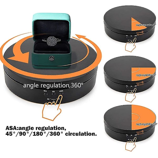 Elektrisk roterande skivspelare, 360 graders motoriserad skivspelare displaystativ