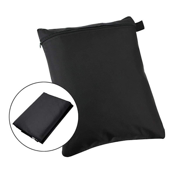 Havemøbelbetræk 315x160x74cm, Havemøbelbeskyttelsesbetræk, Rektangulært Havemøbelbetræk, til Bord, Sofa, Liggestol, Stole, Sort