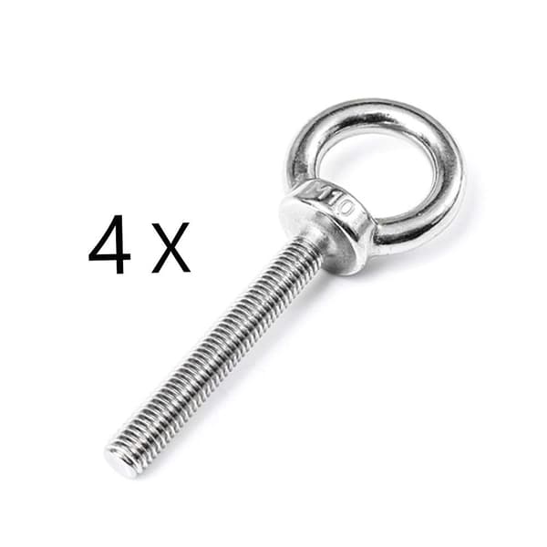 m10 4 stk M10 rustfritt stål øyebolter M10*40
