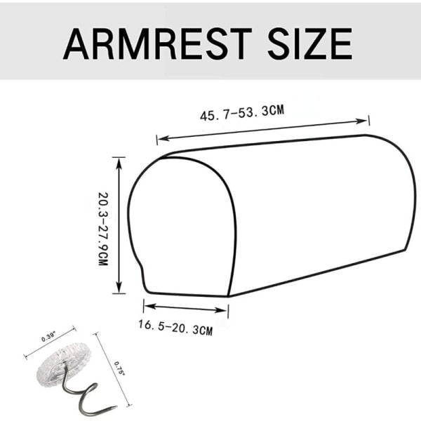 Soffa Armskydd Skydd Slipcover Armstöd Soffa Armstödsöverdrag Fåtölj