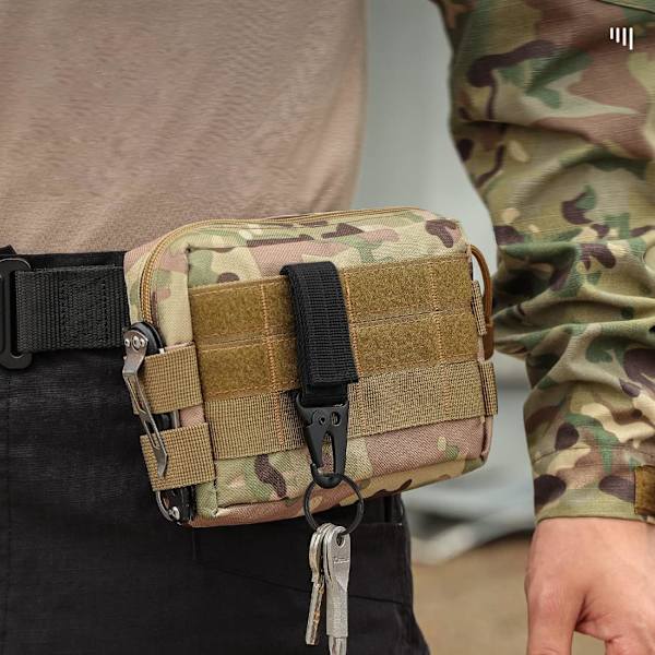 Nylon-karabiinihaka, 2 kpl vyön karabiini, taktinen liivi avaimenperä,