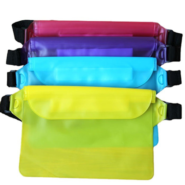 Vattentät påse med justerbar midjerem (2-pack) Vattentät midjeväska