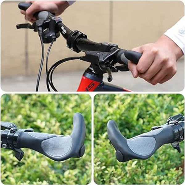 Ergonomiset pyörän ohjaustangon kahvat, TPR-kumiset pyörän kahvat MTB-ohjaustangon G