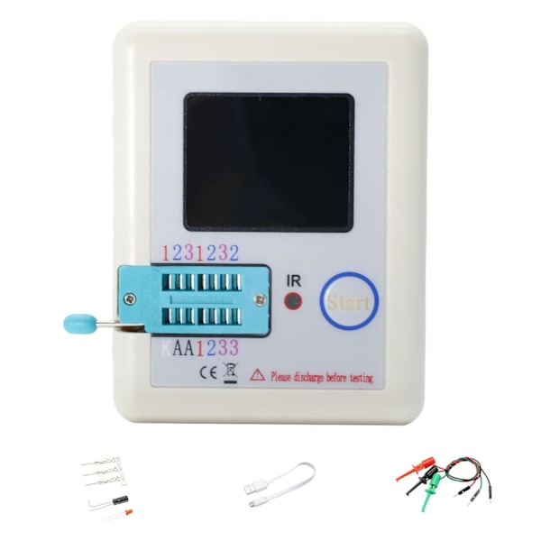 TC1 Transistor Tester RUIZHI LCR-T7 Transistormätare ESR-mätare Multifunktionell testare TFT LCR Transistor Tester Multifunktionell Transistor Tester för Di