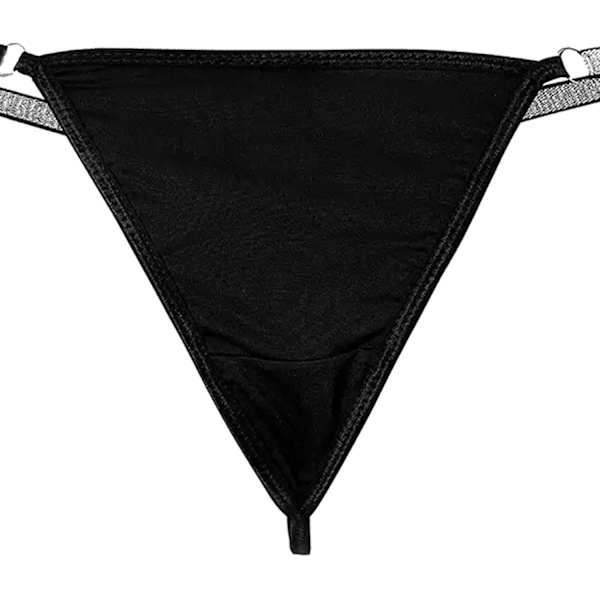 Seksi rintatasku vyötärö vartaloketju koru kristalli Tanga alushousut joustava G-string