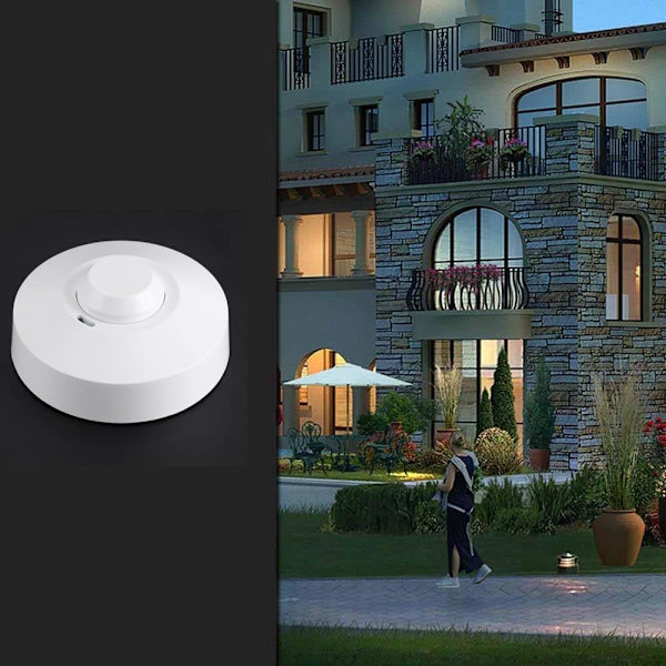Bevegelsessensorer 360 graders lyssensor smart mikrobølge Mini bevegelsessensor Mikrobølgeradarsensor