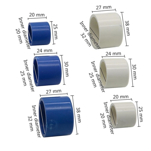 Inner Diameter 20/25/32mm PVC Rörändplugg Vattenrörplugg Rör