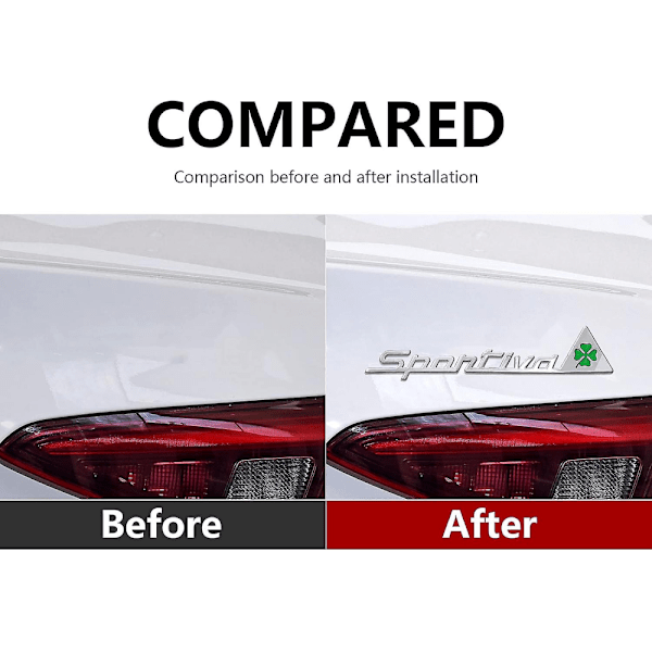 3D-dekal med logotyp för Alfa Romeo-modeller