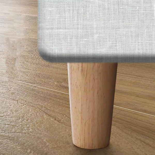 Set med 4 massiva träsoffben, möbelben för fåtölj, sängbord,