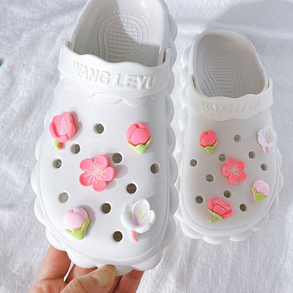 Blomsterskoberlocker för flickor  Peach Blossom Floral Cartoon Skoberlocker Pack